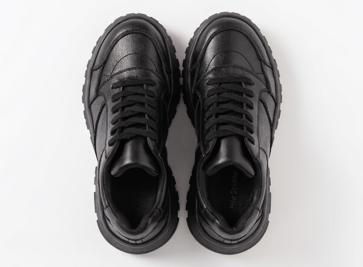 Tenis Chunky de cuero