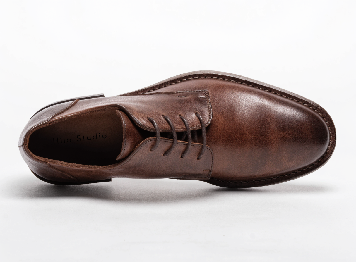 Zapato Derby de cuero