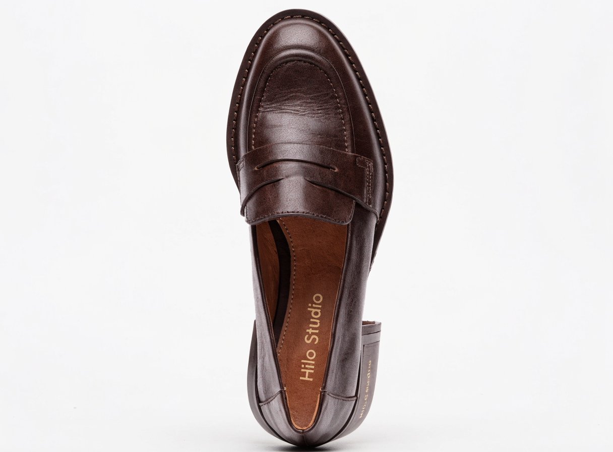 Mocasín de cuero